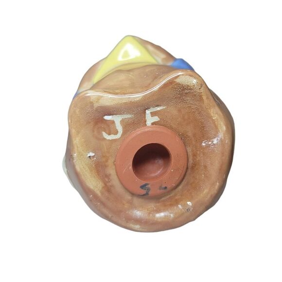 Handmade Signed Ceramic Mouse Chef Parmesan Cheese Shaker - Picture 7 of 10